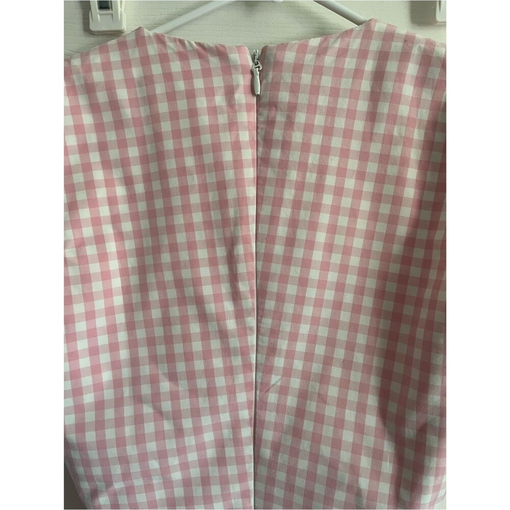 House of CB Mini Dress Pink Gingham Emiliana Short Sleeve size XS - Picture 10 of 12